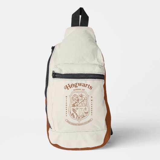 HOGWARTS™魔法魔術学校の紋章 スリングバッグ (正面)