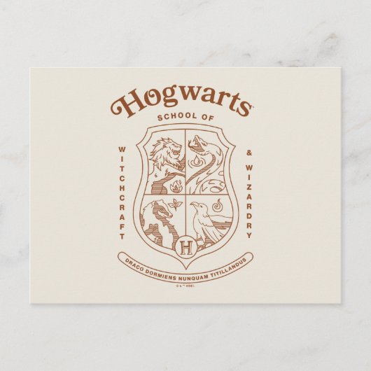 HOGWARTS™魔法魔術学校の紋章 ポストカード (正面)