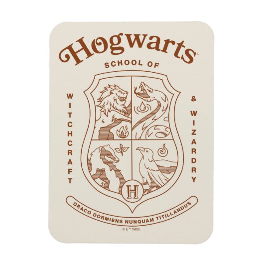HOGWARTS™魔法魔術学校の紋章 マグネット (縦)