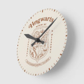 HOGWARTS™魔法魔術学校の紋章 ラウンド壁時計 (傾斜)