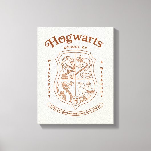 HOGWARTS™魔法魔術学校クレスト キャンバスプリント (正面)