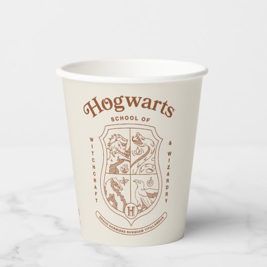 HOGWARTS™魔法魔術学校クレスト 紙コップ (正面)