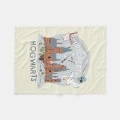 Hogwarts Cartoon Graphicのプロパティ フリースブランケット (正面(横))