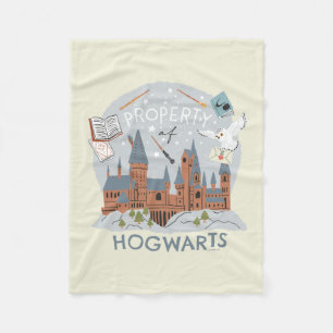 Hogwarts Cartoon Graphicのプロパティ フリースブランケット