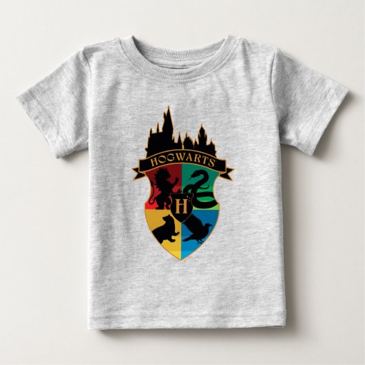 HOGWARTS™ Castle Crest House Pride Badge ベビーTシャツ (正面)