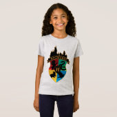 HOGWARTS™ Castle Crest House Pride Badge Tシャツ (正面フル)