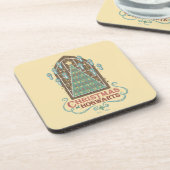 HOGWARTS™ Cookieグラフィックでのクリスマス コースター (左側)