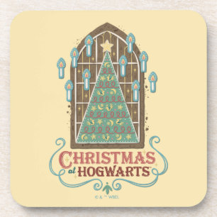HOGWARTS™ Cookieグラフィックでのクリスマス コースター
