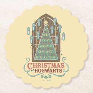 HOGWARTS™ Cookieグラフィックでのクリスマス ペーパーコースター