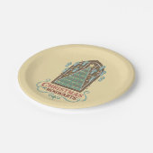 HOGWARTS™ Cookieグラフィックでのクリスマス ペーパープレート (アングル)