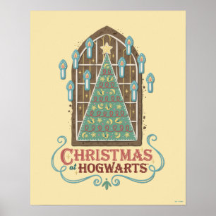 HOGWARTS™ Cookieグラフィックでのクリスマス ポスター