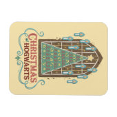 HOGWARTS™ Cookieグラフィックでのクリスマス マグネット (横)