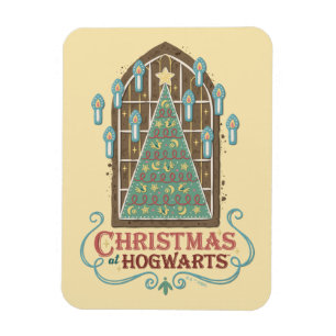 HOGWARTS™ Cookieグラフィックでのクリスマス マグネット