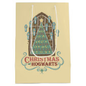 HOGWARTS™ Cookieグラフィックでのクリスマス ミディアムペーパーバッグ (裏面)