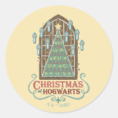 HOGWARTS™ Cookieグラフィックでのクリスマス ラウンドシール (正面)