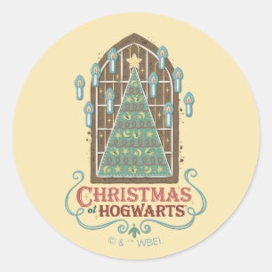 HOGWARTS™ Cookieグラフィックでのクリスマス ラウンドシール