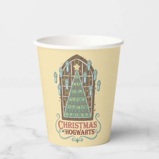 HOGWARTS™ Cookieグラフィックでのクリスマス 紙コップ (正面)