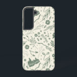HOGWARTS™ Herbology Magic Pattern Samsung Galaxy S22ケース<br><div class="desc">This vintage floral pattern features flowers and leaves in silhouette with the HOGWARTS™ Castle. Wrap yourself in a cozy blanket featuring this pattern,  or decorate your room with a throw pillow. Shop this design on more custom Zazzle products for the perfect gift.</div>