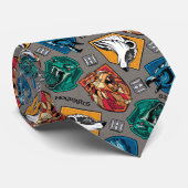 HOGWARTS™ Houses Crosshatched Pattern ネクタイ (ロール)