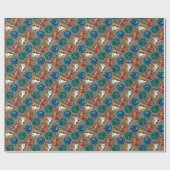 HOGWARTS™ Houses Crosshatched Pattern ラッピングペーパー (フラット)