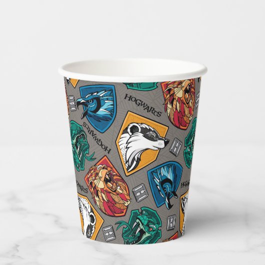 HOGWARTS™ Houses Crosshatched Pattern 紙コップ (裏面)