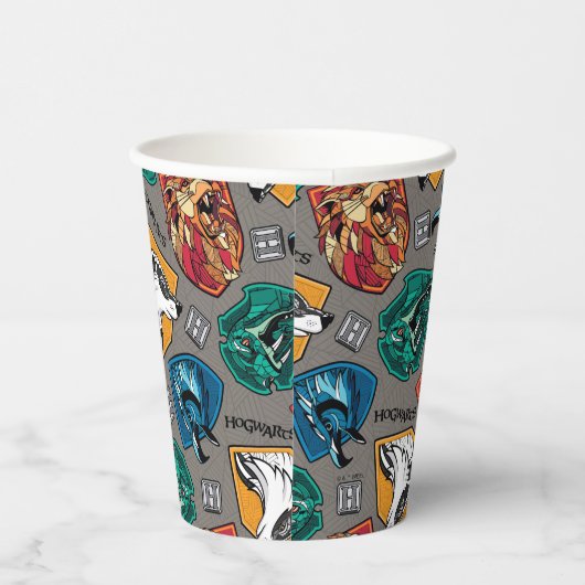 HOGWARTS™ Houses Crosshatched Pattern 紙コップ (右)