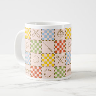 HOGWARTS™ QUIDDITCH™ チームチェッカーパターン ジャンボコーヒーマグカップ