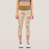 HOGWARTS™ QUIDDITCH™ Team Checker Pattern カプリレギンス (正面)