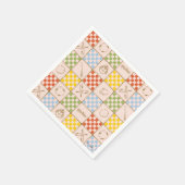 HOGWARTS™ QUIDDITCH™ Team Checker Pattern スタンダードカクテルナプキン (角)