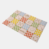 HOGWARTS™ QUIDDITCH™ Team Checker Pattern ドアマット (アングル)