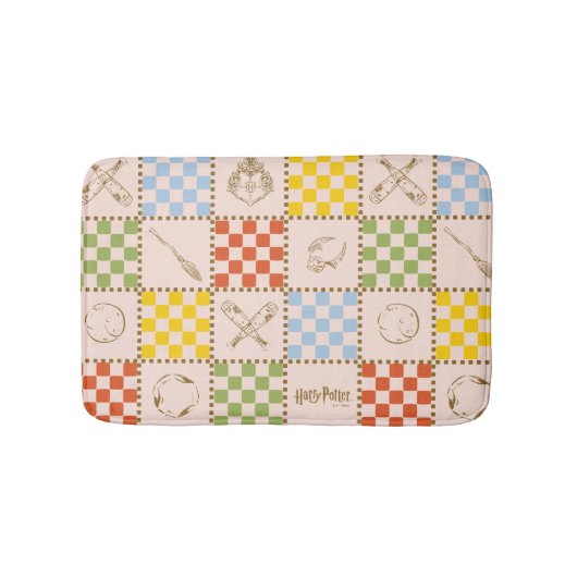 HOGWARTS™ QUIDDITCH™ Team Checker Pattern バスマット (正面)