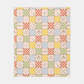 HOGWARTS™ QUIDDITCH™ Team Checker Pattern フリースブランケット (正面)