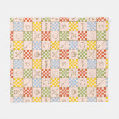 HOGWARTS™ QUIDDITCH™ Team Checker Pattern フリースブランケット (正面(横))