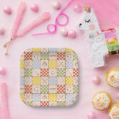 HOGWARTS™ QUIDDITCH™ Team Checker Pattern ペーパープレート (パーティー)