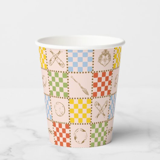 HOGWARTS™ QUIDDITCH™ Team Checker Pattern 紙コップ (裏面)