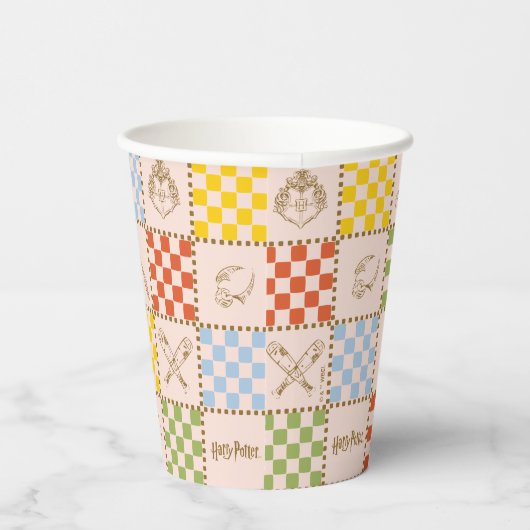 HOGWARTS™ QUIDDITCH™ Team Checker Pattern 紙コップ (右)