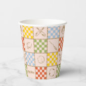 HOGWARTS™ QUIDDITCH™ Team Checker Pattern 紙コップ (正面)