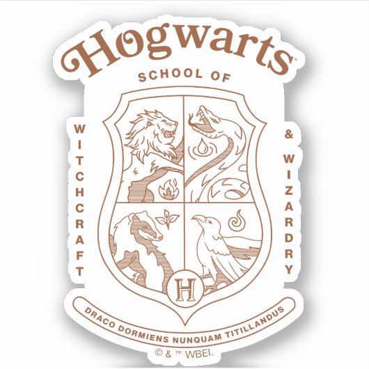 HOGWARTS™ School of Witchcraft and Wizardry Crest シール (正面)