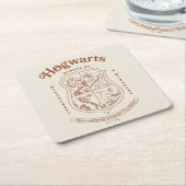 HOGWARTS™ School of Witchcraft and Wizardry Crest スクエアペーパーコースター (アングル)