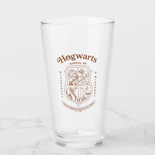 HOGWARTS™ School of Witchcraft and Wizardry Crest タンブラーグラス (正面)