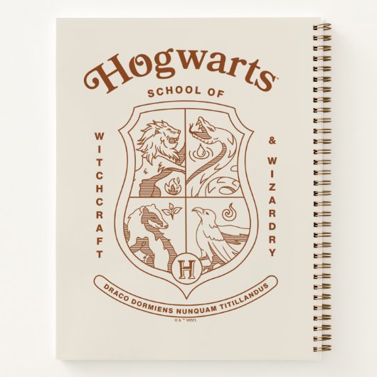 HOGWARTS™ School of Witchcraft and Wizardry Crest ノートブック (裏面)
