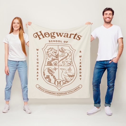 HOGWARTS™ School of Witchcraft and Wizardry Crest フリースブランケット (インサイチュ)