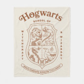 HOGWARTS™ School of Witchcraft and Wizardry Crest フリースブランケット (正面)