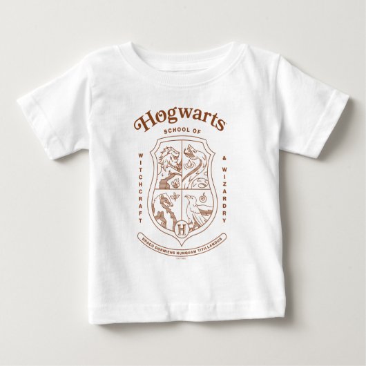 HOGWARTS™ School of Witchcraft and Wizardry Crest ベビーTシャツ (正面)