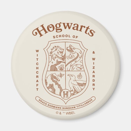 HOGWARTS™ School of Witchcraft and Wizardry Crest マグネット (正面)