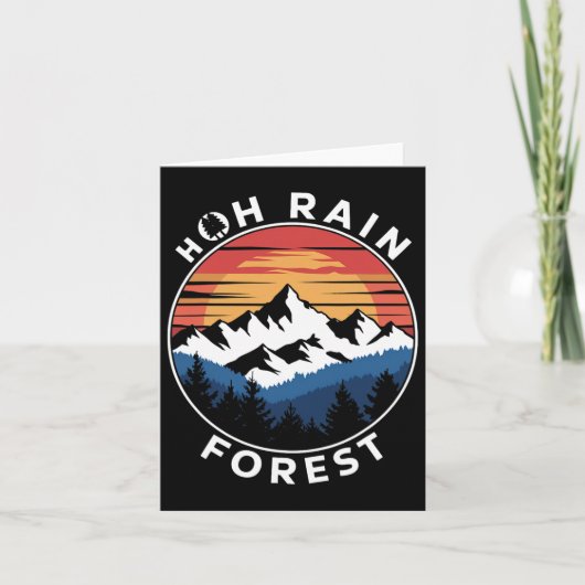 Hoh Rain Forest Rainforest Olympic National Park W カード (正面)