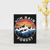 Hoh Rain Forest Rainforest Olympic National Park W カード (黄色い花)