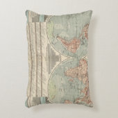 Hohenのund Tiefen -高低の地図書は地図を描きます アクセントクッション (正面(垂直))