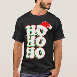 HoHoクリスマスクリスマスコーディネートSanta Claus Tシャツ