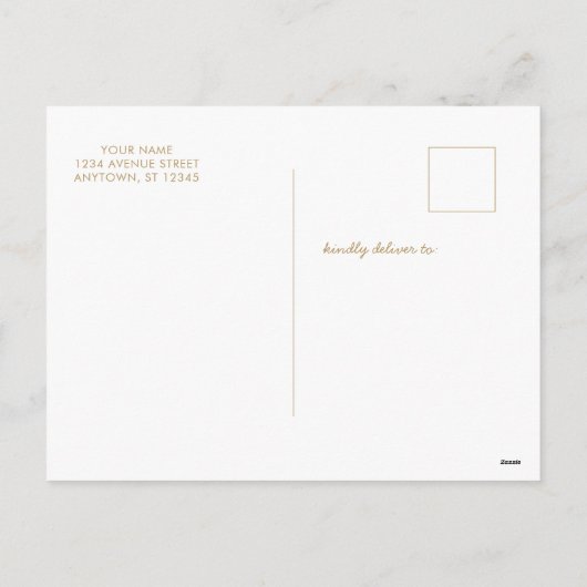 HoHoクリスマスファミリーフォトカードカスタム シーズンポストカード (裏面)